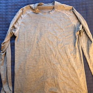 Lululemon Heather-Grey long-sleeved T-shirt